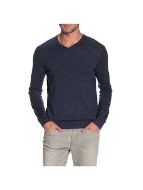 Theory Harman Rinland Wool Blend V-Neck Sweater